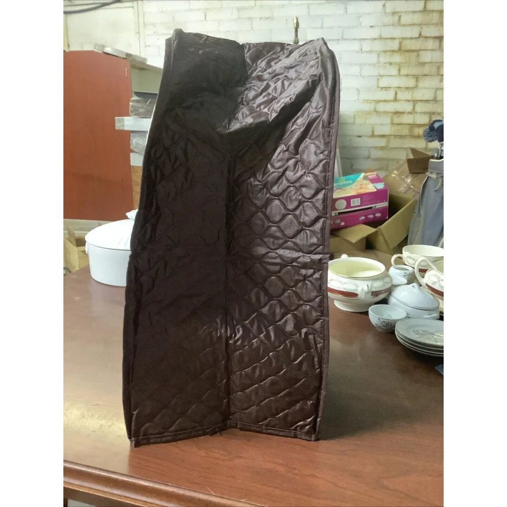 Vintage Kitchen Dora May Quilted Blender Cover Brown Tan 16 X 8 X 8 1/2